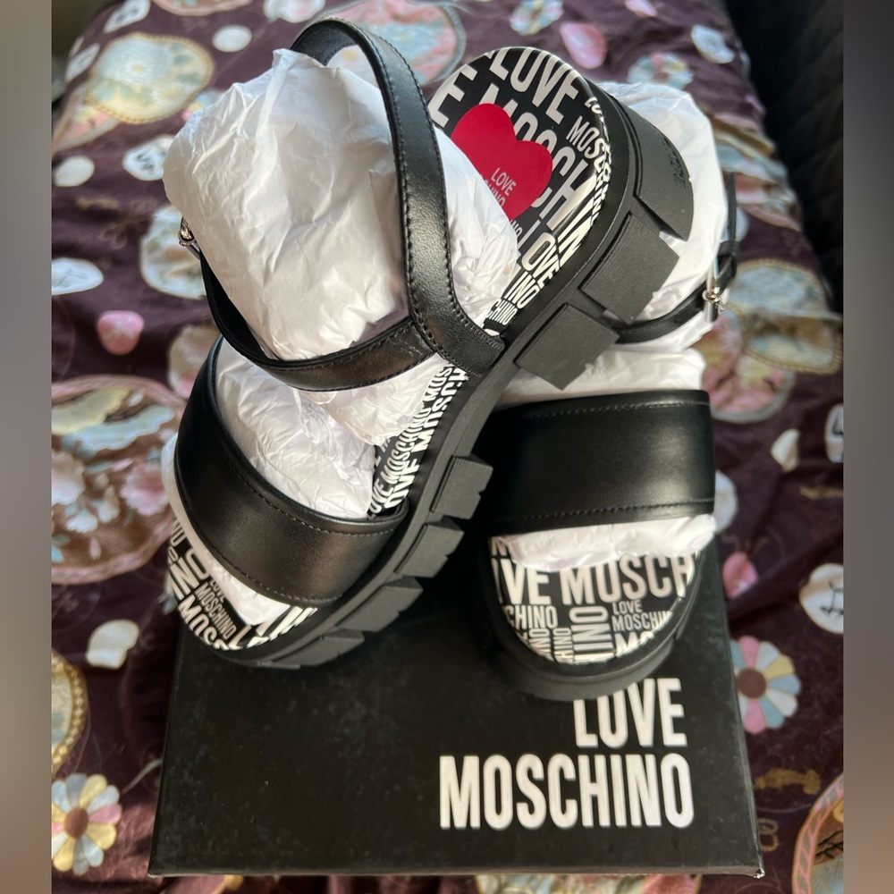 Brand new with box Love Moschino sandals, size 8